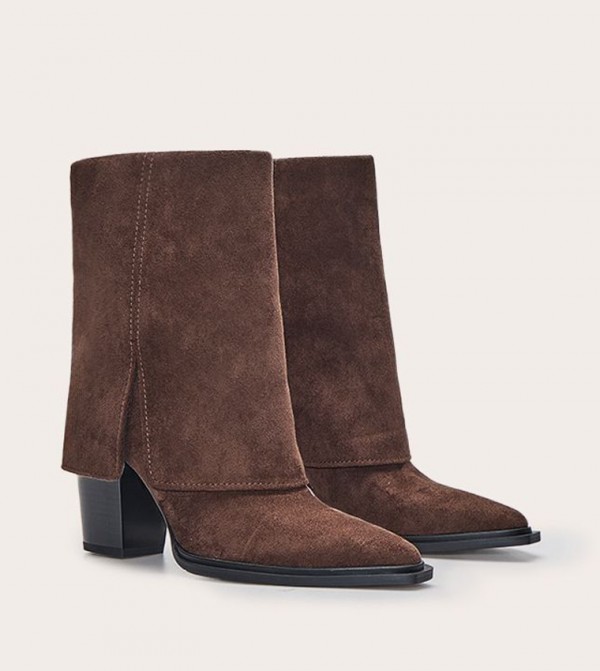 PrettyLittleThing  Boots - Brown Ankle length Boots