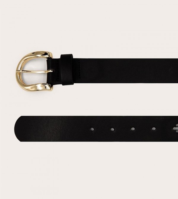 PrettyLittleThing  Belts - Black Leather Belts