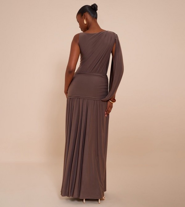 PrettyLittleThing  Maxi Dresses - Brown Party Dresses