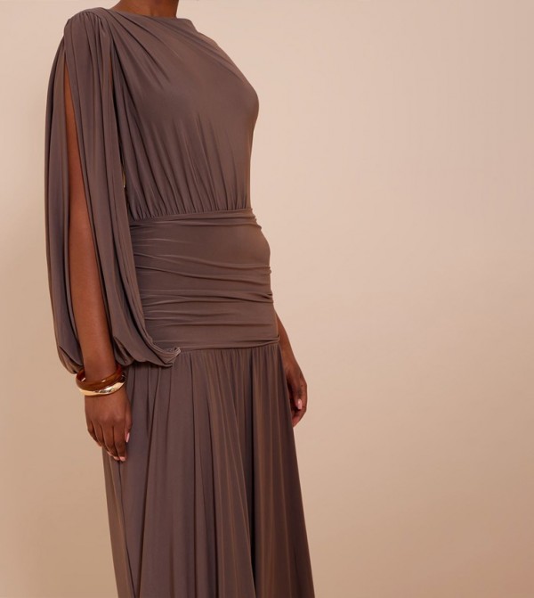 PrettyLittleThing  Maxi Dresses - Brown Party Dresses