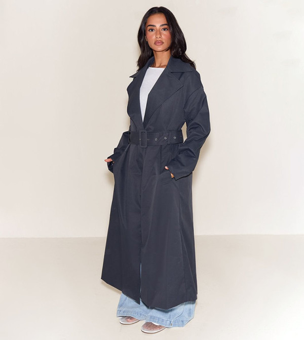 بريتي ليتل ثينغ  جاكيتات ومعاطف - فحمي معاطف