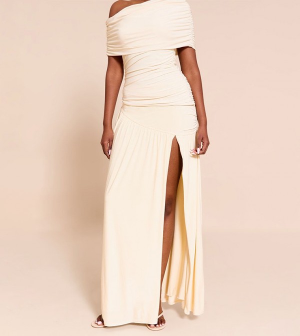 PrettyLittleThing  - Cream Maxi Skirts