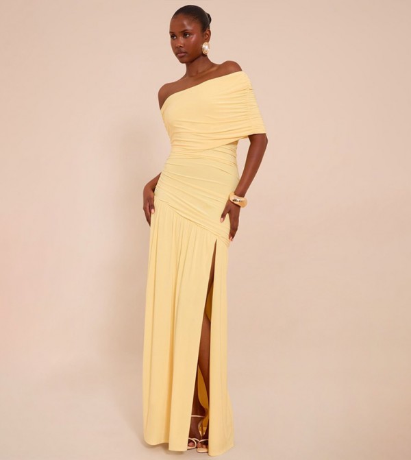 PrettyLittleThing  - Yellow Maxi Dresses