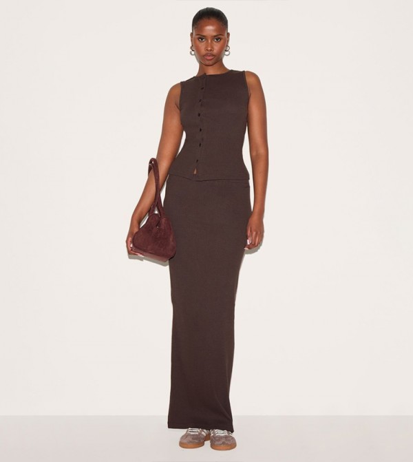 PrettyLittleThing PrettyLittleThing - Brown Maxi Skirts