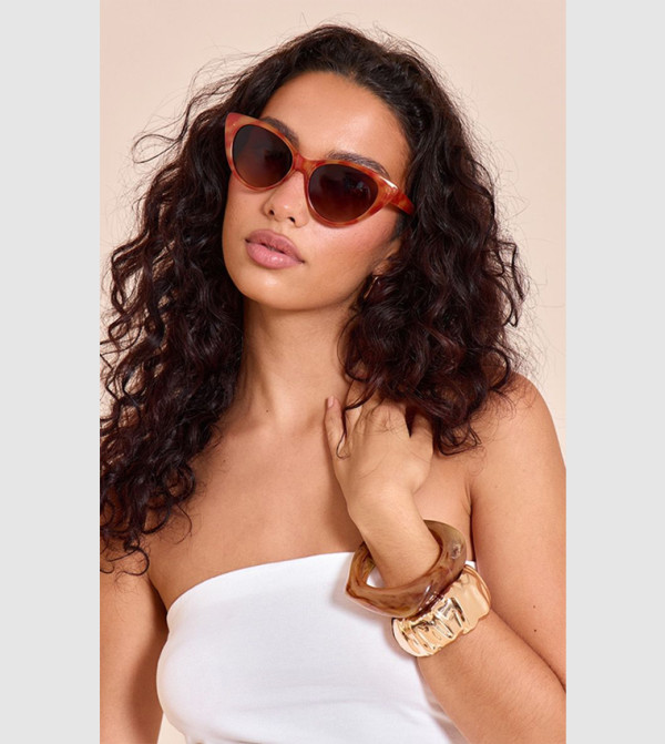 PrettyLittleThing Sunglasses - Orange undefined