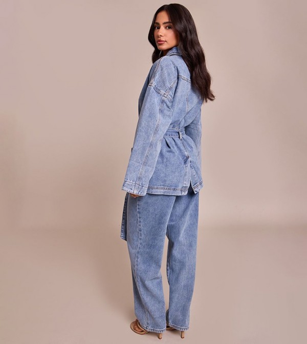 PrettyLittleThing  Wide Leg Jeans - Blue Wide Leg Jeans