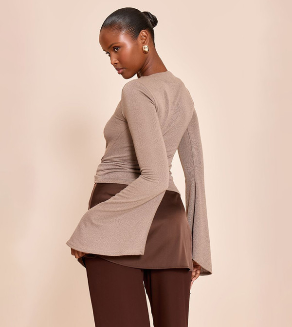 PrettyLittleThing PrettyLittleThing - Brown Casual Tops