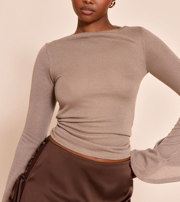 PrettyLittleThing PrettyLittleThing - Brown Casual Tops