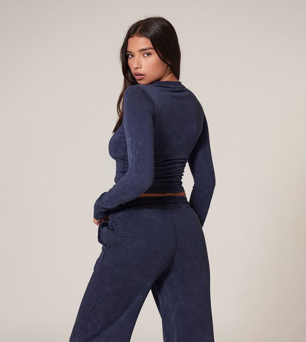 PrettyLittleThing PrettyLittleThing - Navy Long Sleeve T-Shirts