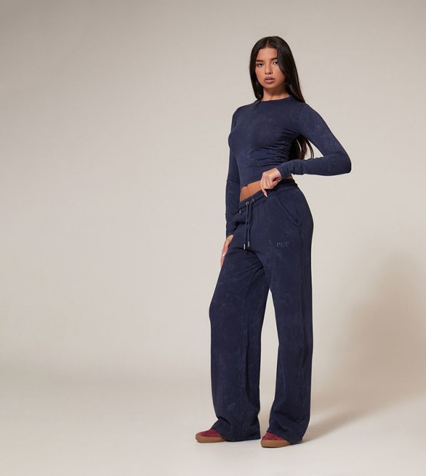 PrettyLittleThing PrettyLittleThing - Navy Long Sleeve T-Shirts