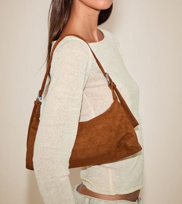 PrettyLittleThing  Bags - Brown Shoulder bags