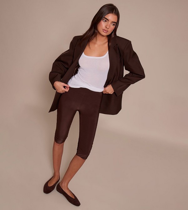 PrettyLittleThing leggings - Brown leggings