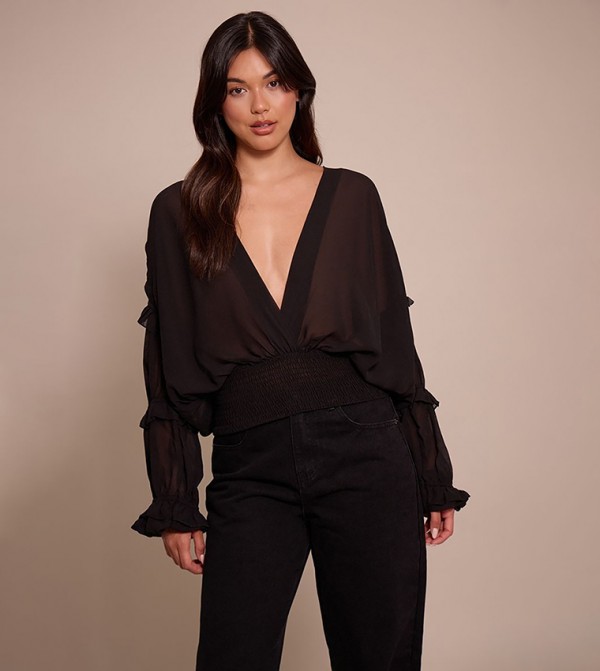 PrettyLittleThing PrettyLittleThing - Black Casual Tops