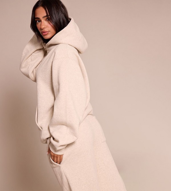 PrettyLittleThing Hoodies & Sweatshirts - Beige Hoodies