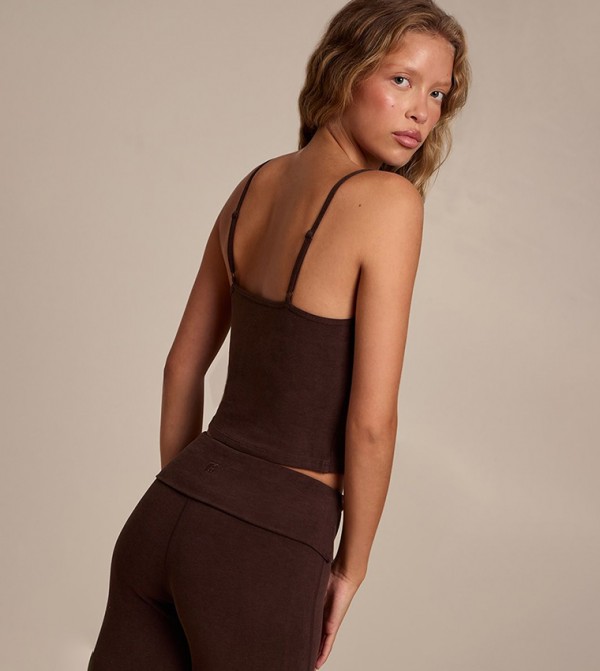 PrettyLittleThing PrettyLittleThing - Brown Sleeveless Tops