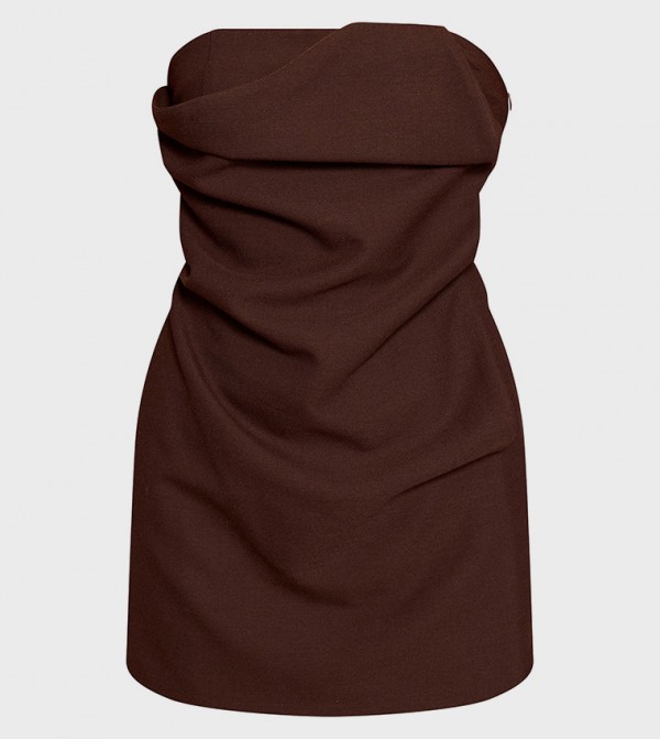 PrettyLittleThing PrettyLittleThing - Brown Mini Dresses