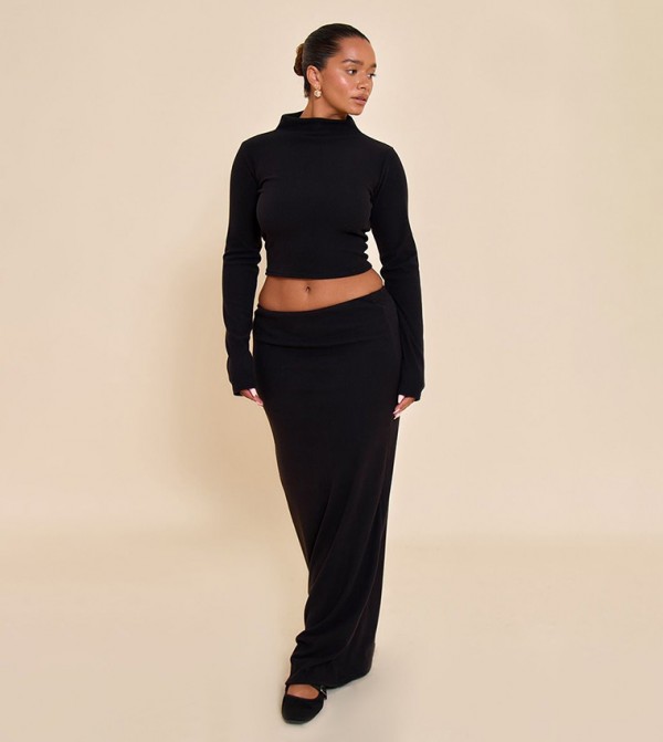 PrettyLittleThing PrettyLittleThing - Black Cropped Tops