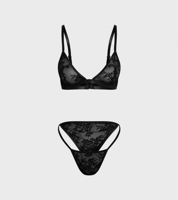 PrettyLittleThing Lingerie - Black Lingerie Sets
