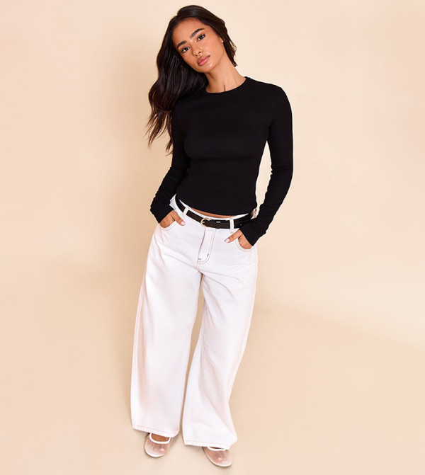 PrettyLittleThing  Clothing - Black Casual Tops