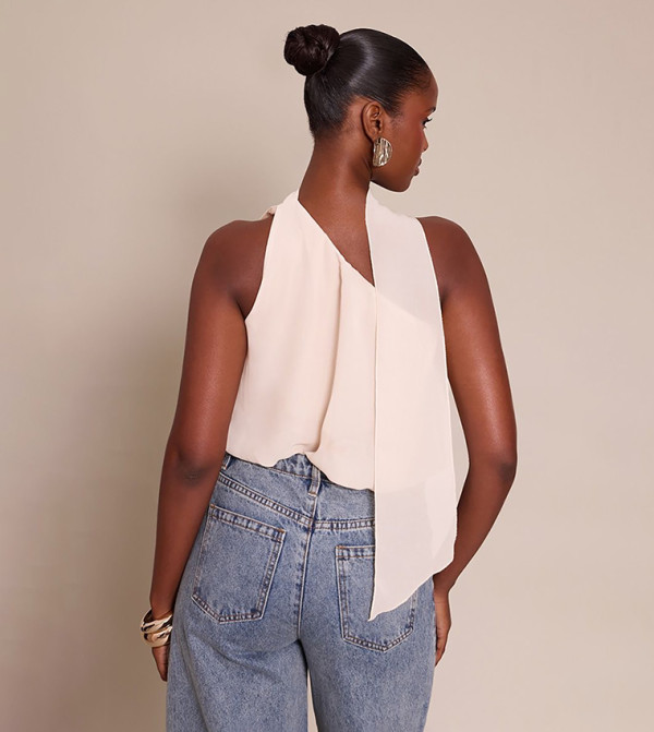 بريتي ليتل ثينغ  - كريمي  Sleeveless Tops