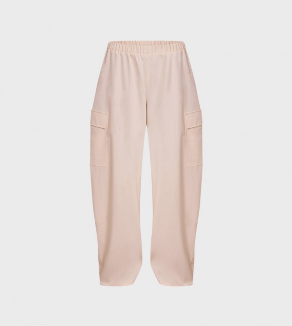 PrettyLittleThing Cargos - Cream Cargos