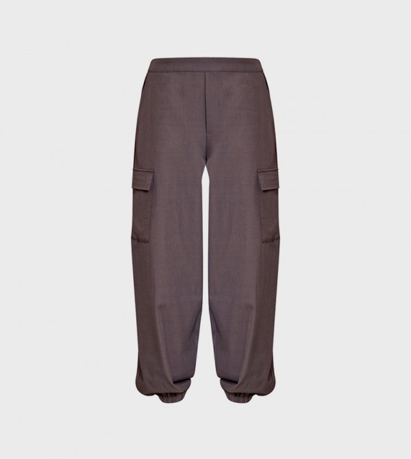 PrettyLittleThing Cargos - Charcoal Cargos