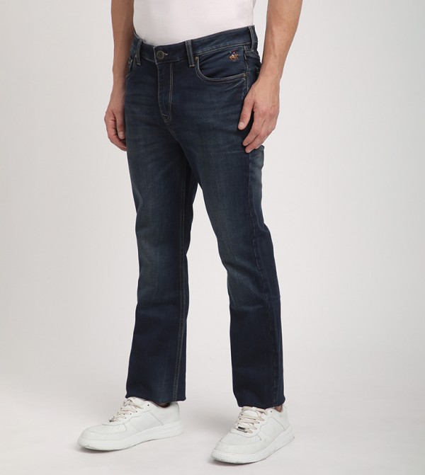 بيفرلي هيلز بولو كلوب  بناطيل جينز - أزرق غامق  Relaxed Jeans