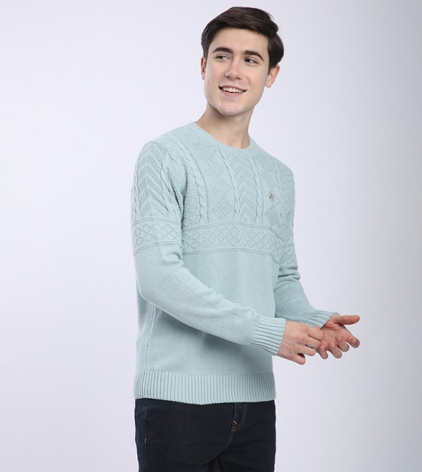 Beverly Hills Polo Club  - Blue Round Neck Sweaters
