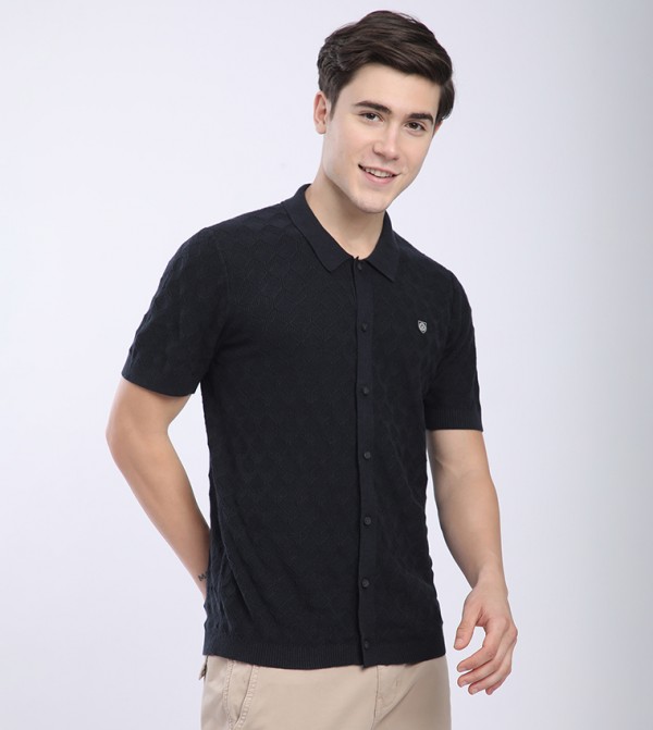 بيفرلي هيلز بولو كلوب  - أسود Short Sleeves
