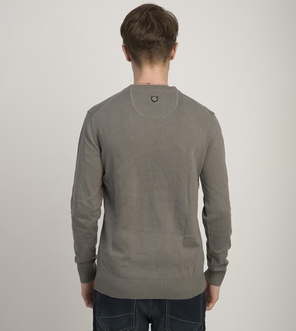 Beverly Hills Polo Club Beverly Hills Polo Club - Grey Round Neck Sweaters