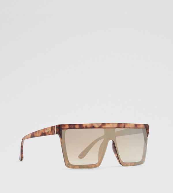 Aldo Accessories Animal Print - Brown Square Sunglasses