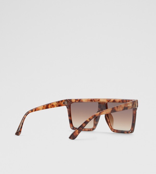 Aldo Accessories Animal Print - Brown Square Sunglasses