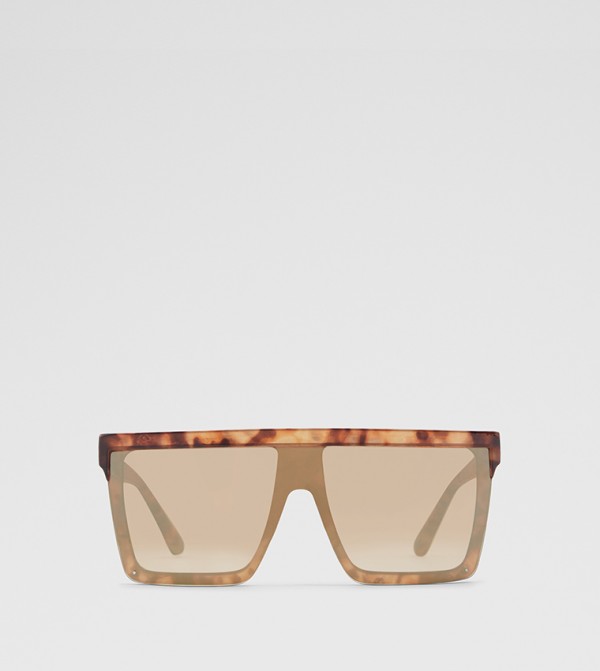 Aldo Accessories Animal Print - Brown Square Sunglasses