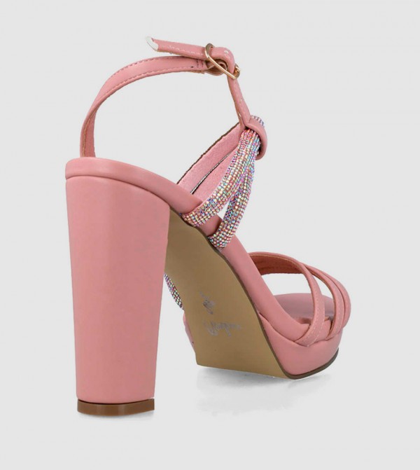 Menbur  - Pink Heeled Sandals