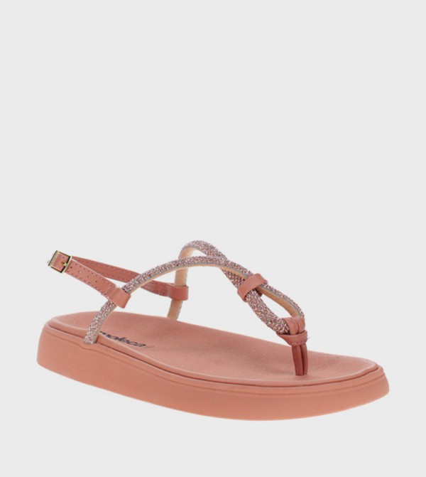 Moleca  - Pink Flat Sandals