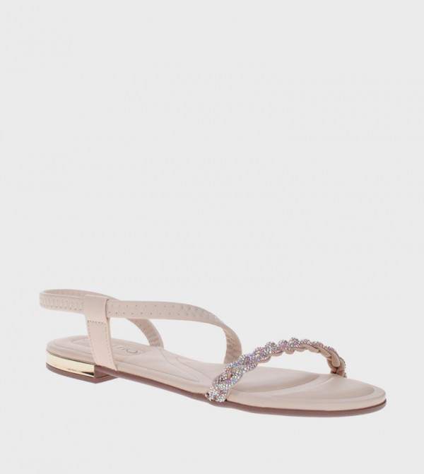 Beira Rio Beira Rio - Beige Flat Sandals