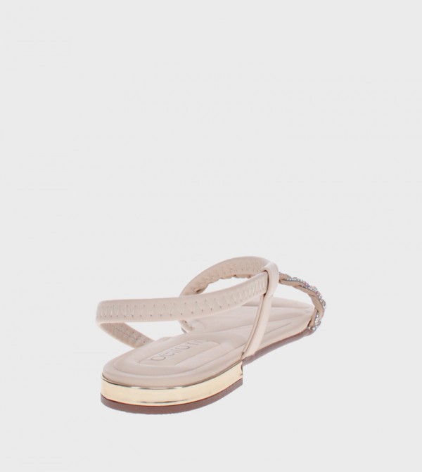 Beira Rio Beira Rio - Beige Flat Sandals