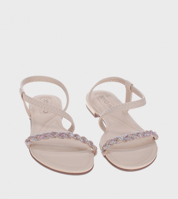 Beira Rio Beira Rio - Beige Flat Sandals