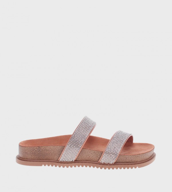 Beira Rio  - Beige Flat Sandals