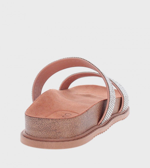 Beira Rio  - Beige Flat Sandals