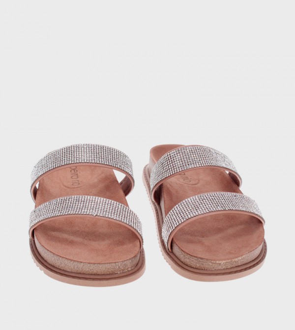 Beira Rio  - Beige Flat Sandals