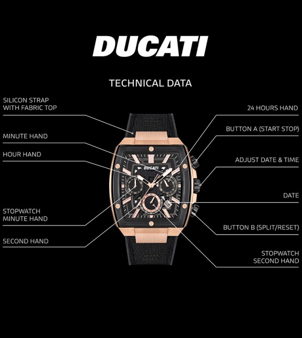 Ducati  Watches - Black Analog Watches