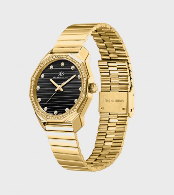 Kenneth Scott  Watches - Gold Analog Watches