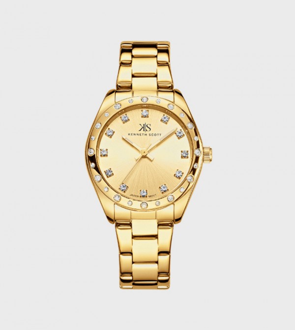 Kenneth Scott Kenneth Scott - Gold Analog Watches