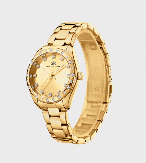 Kenneth Scott Kenneth Scott - Gold Analog Watches