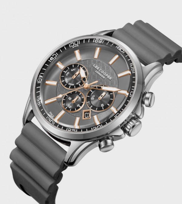 لي كوبر  ساعات أنالوغ - رمادي undefined