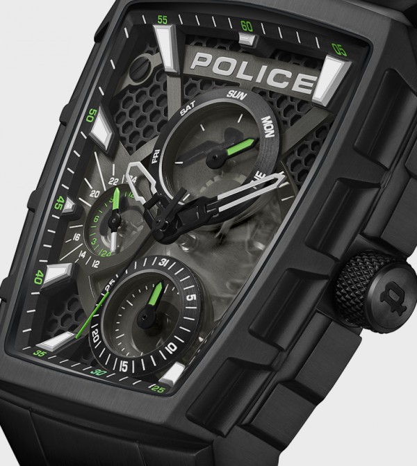 بوليس ساعات - أسود ساعات