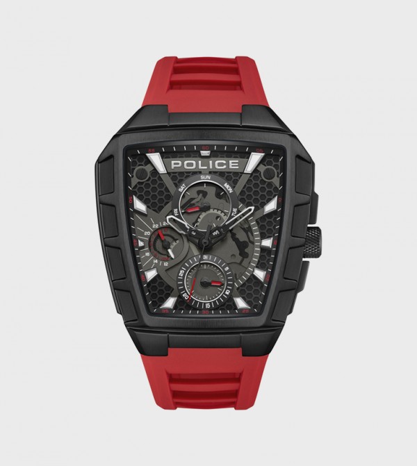 بوليس  ساعات أنالوغ - أحمر ساعات