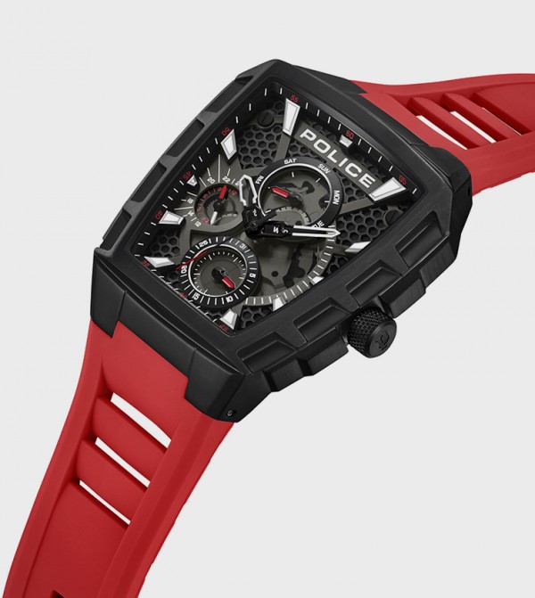 بوليس  ساعات أنالوغ - أحمر ساعات