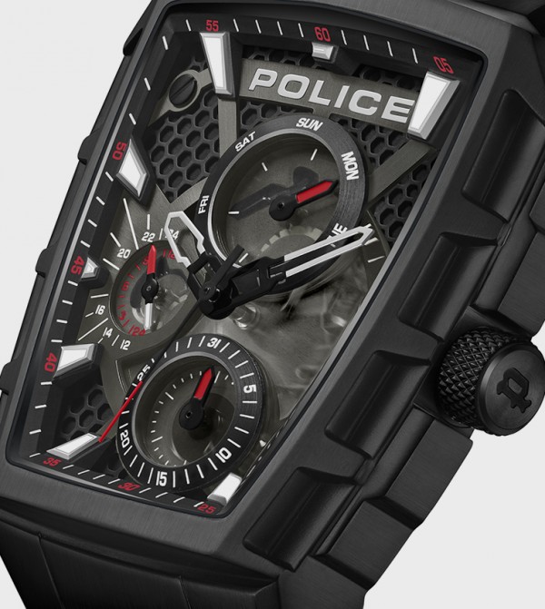 بوليس  ساعات أنالوغ - أحمر ساعات